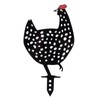 5Pcs Chicken Stakes Set Acrylic Animal Shape Statues Decoration for
