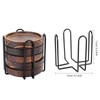 Coasters Yangbaga Set of 5 Wooden Coasters 3D 3D Coasters