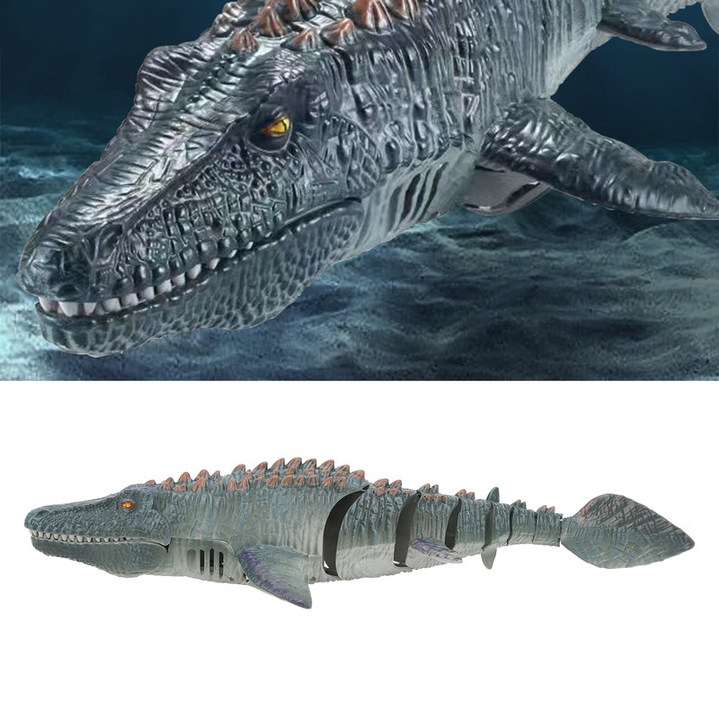 Remote Control Boat Mosasaurus Shape 2.4Ghz High Simulation Waterproof Diving