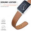 ANNEFIT 22mm Watch Band, Quick Release Genuine Leather Replacement Strap