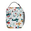 Peaom Kids Lunch Bag Cartoon Airplane Aircraft Insulated Lunch Bags