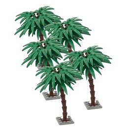LONESTAR Bricks Building Blocks City Building Kit Trees 5 x Palm Green Market Leader Compatible DIY