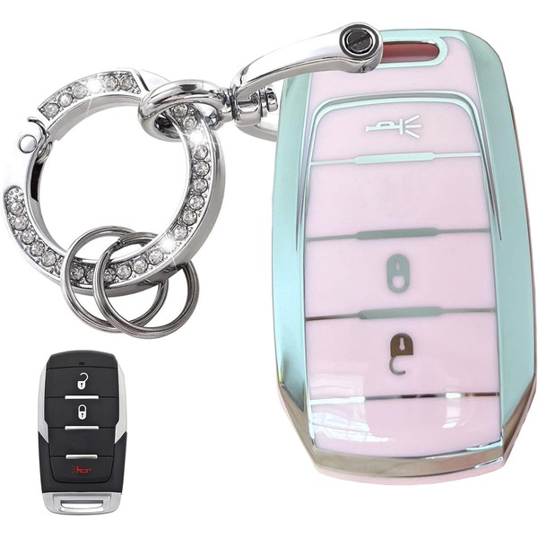 WENHENI Keyless Entry Systems Key for RAM Key Fob Cover