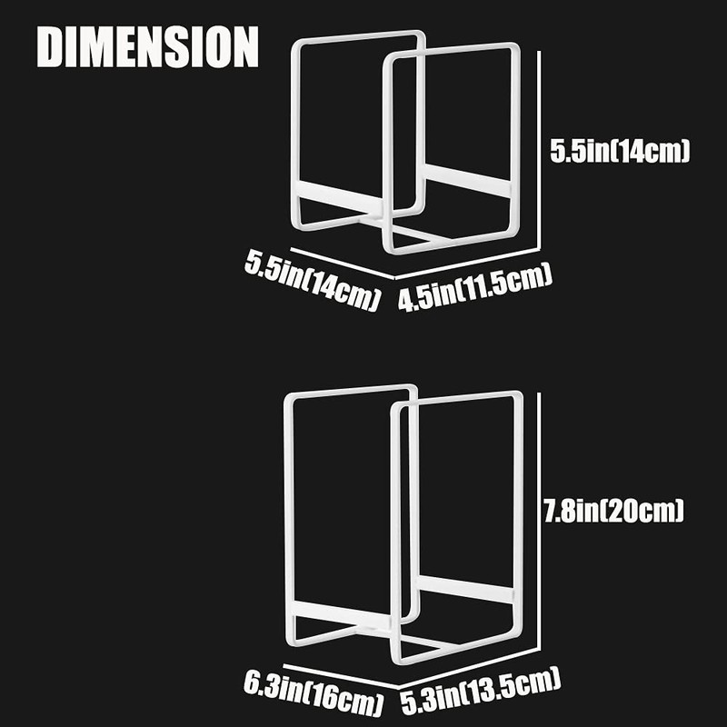 MINGFANITY 2PCS Plate Holders Organizer, Metal Dish Storage Dying Display