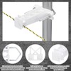 Tondiamo 24 Pcs Tube Post Insulator, Electric Fence T Post