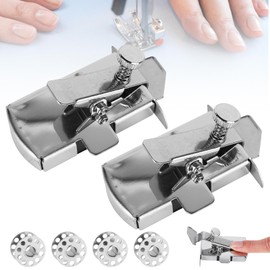 Whuooad Magnetic Seam Guide for Sewing Machine, 2 PCS Magnetic Sewing Guide, Seam Guide Ruler for Universal Sewing Machine, Sewing Supplies Accessories