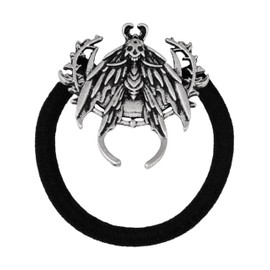 HAQUIL Metal Moth Charm Hair Tie, Animal Pattern Elastic Rubber Band, Hair Holder, Hair Rope Accessories for Women