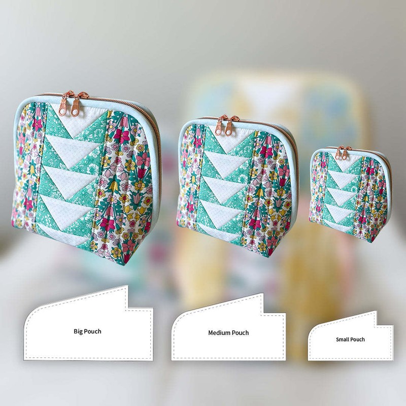 3Pcs Cute Bag Acrylic Template Acrylic Pouch Pattern Stencil Template