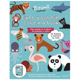 Totem The Feel Good Game Coloring Pad for Kids - Fun, Educational Artistic Activity with 60 unique Totems for Positive Mindset, Confidence and Self Esteem