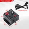 AC Motor Speed Controller Voltage Regulator 100V-110V-120V-220V Rheostat 15A 4000W