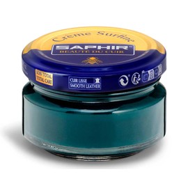 SAPHIR Creme Surfine Pommadier Shoe Polish - Beeswax Cream for Leather Products - Dark Green