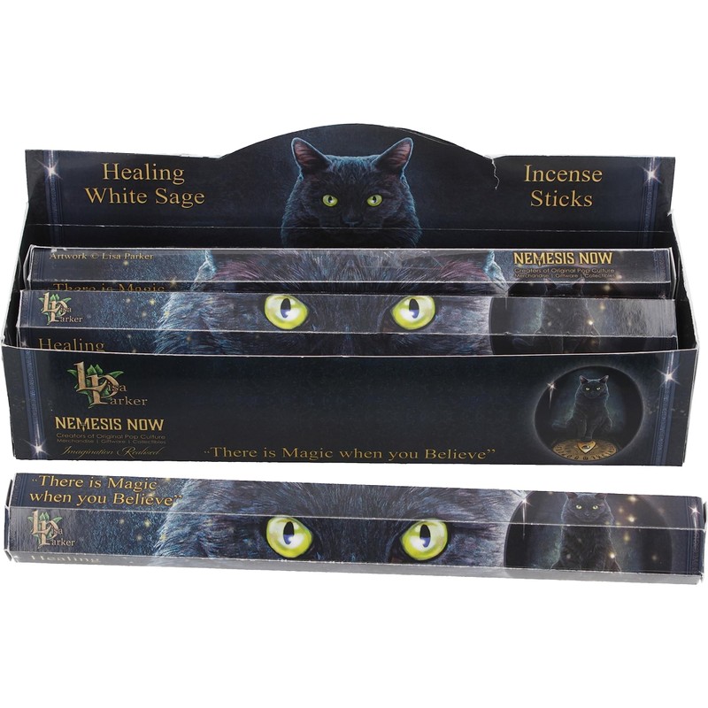 Nemesis Now Lisa Parker Healing Incense Sticks White Sage, Black,