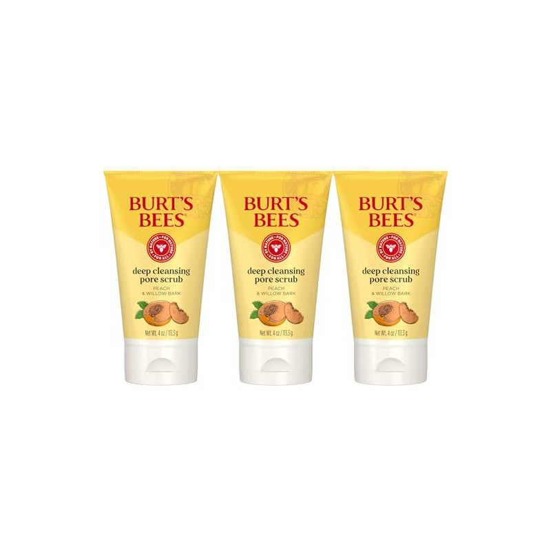 Burt's Bees Peach and Willow Bark exfoliante facial exfoliante, 4
