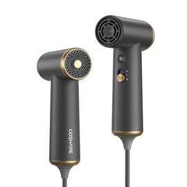 COSHARE SuperMini 110000 RPM High-Speed Hair Dryer, Innovatively Palm-Sized, Ideal for Travel, Convenient Use , Black, Pink, Khaki - Color: Gunmetal