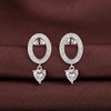 Dangle Drop Earrings Silver Diamond Drop Earrings for Women Cubic