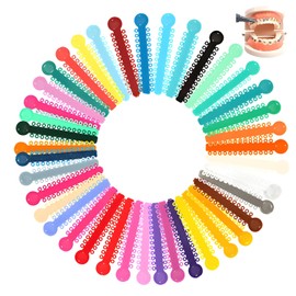2080 Juntas Tóricas de Lazos de Ligadura de Ortodoncia Multicolores, 80 pcs de ligaduras dentales, kit de ortodoncia para brackets, para Ortodoncia de Dientes Aparatos Ortopédicos