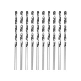 sourcing map Spiral Drill Bits HSS 2.75 mm W6542 70 mm Length for Mild Steel Aluminium Pack of 10