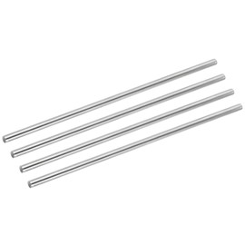 sourcing map 304 Stainless Steel Round Rods, 8mm x 300mm Solid Shaft Rods for DIY Craft Model Car Helicopter Airplane, Pack of 4