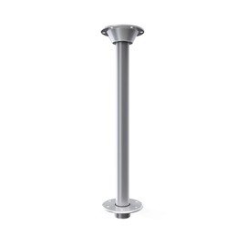 Manufacturers' Select ITC RV or Boat Table Leg System. SurFit 27" Leg, Silver, Recessed Mount with Aluminum Floor and Table Bases