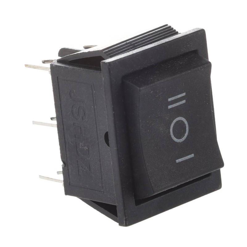 SODIAL(R)6-Terminal, 3-Position ON/OFF/ONDPDT Boat Rocker Switch 16A 250VAC 20A 125VAC
