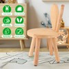 DoFanXinYe Wooden Step Stool Children Toddler Chair Kids Desk Chair