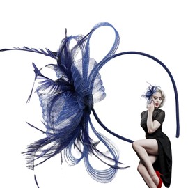 Fascinator Headband for Women - Fascinator Headdress - Small Hat Mesh Headpieces Hair Accessories for Girls Women Daily Use Outdoor Gathering Festival Afternoon Teas Social Events Costume Home Wedding