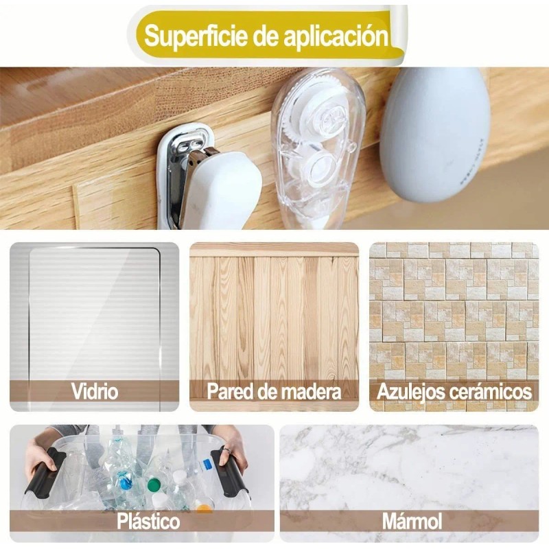 Cinta Nano Adhesiva De Doble Cara Lavable Reutilizable 10mts