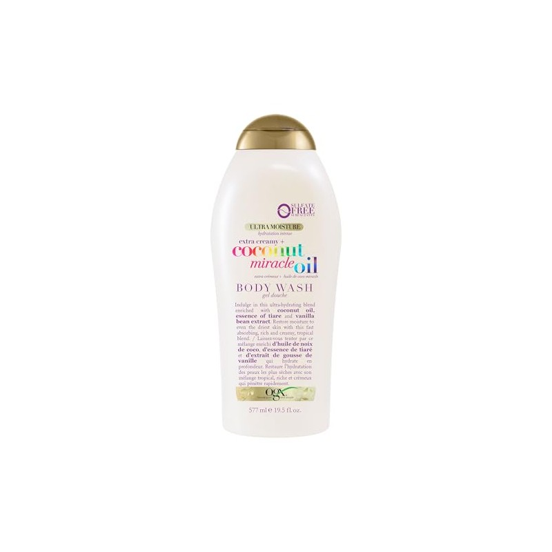 OGX, Body Wash Humectante de Aceite de Coco, 577 ml