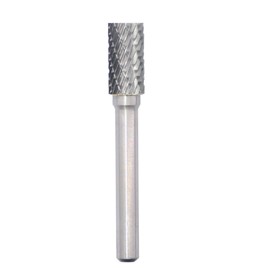 SA-3 Tungsten Carbide Burr Rotary File Cylindrical Shape Double Cut for Die Grinder Drill Bits 1/4'' Inch Diameter of Shank and 3/8'' Inch Diameter of Cutter 3/4'' Inch Cutter Length