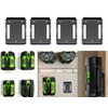 POBNRA 4 Pack Battery Holder Wall Mount Compatible with EGO