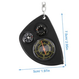 CORHAD Compass Keychain Practical Multifunctional Clip for Hiking Camping Outdoor Sports Durable Material with Accurate Scale Measurement for Hunting