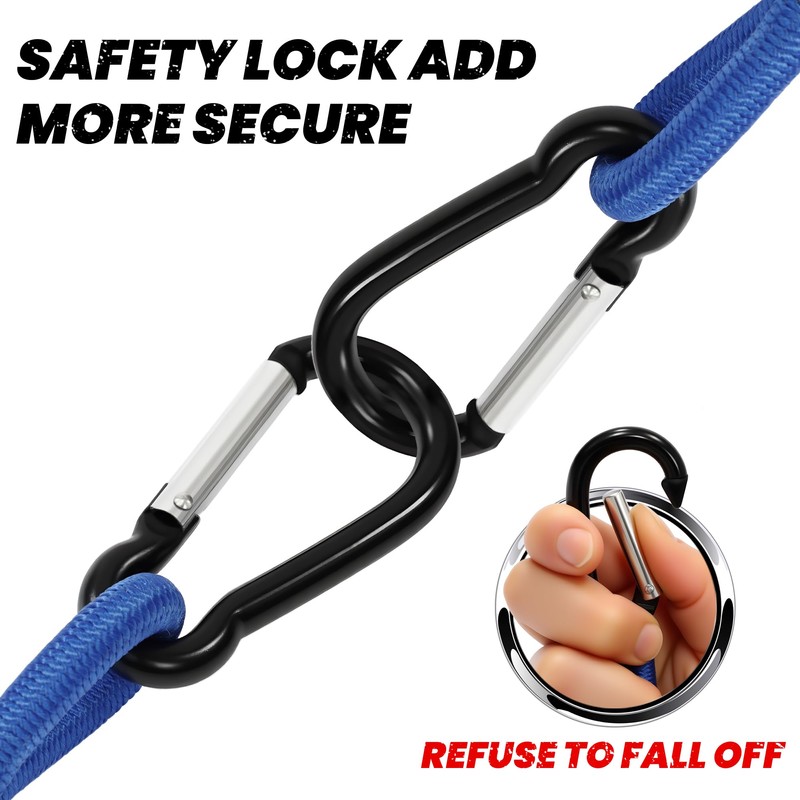 ARMORLOGISTICS Bungee Cords with Hooks, Bungee Cords Heavy Duty Outdoor