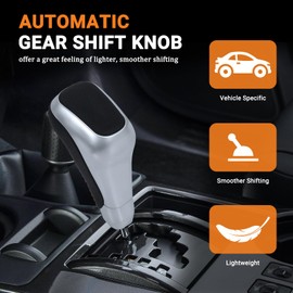 AICARS Gear Shift Knob Compatible with Toyota 4Runner 2012-2023/Tundra TRD PRO 2014-2021 Car Gear Shifter Replacement- Silver