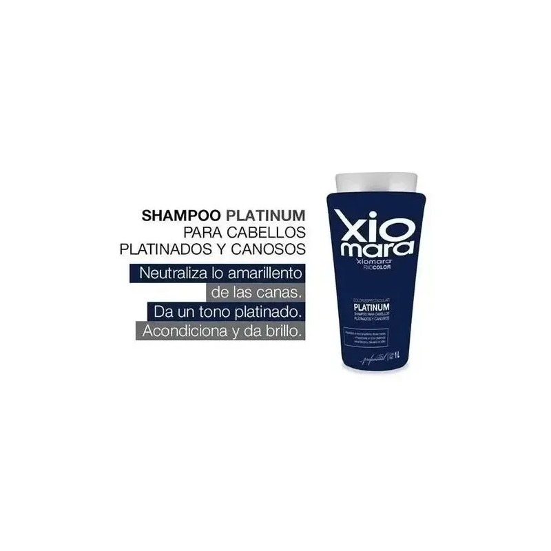 Shampoo Matizador De Canas Profesional Xiomara 1 Lt