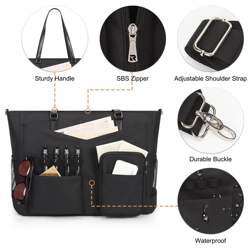 Teacher Tote Bag for Women Large Work Bag with Compartment