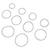 Baluue 200 Pcs Watch Seal Rings Durable Rubber Gaskets for