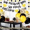 Navy Blue Silver Welcome Home We Missed You Decoration Kit