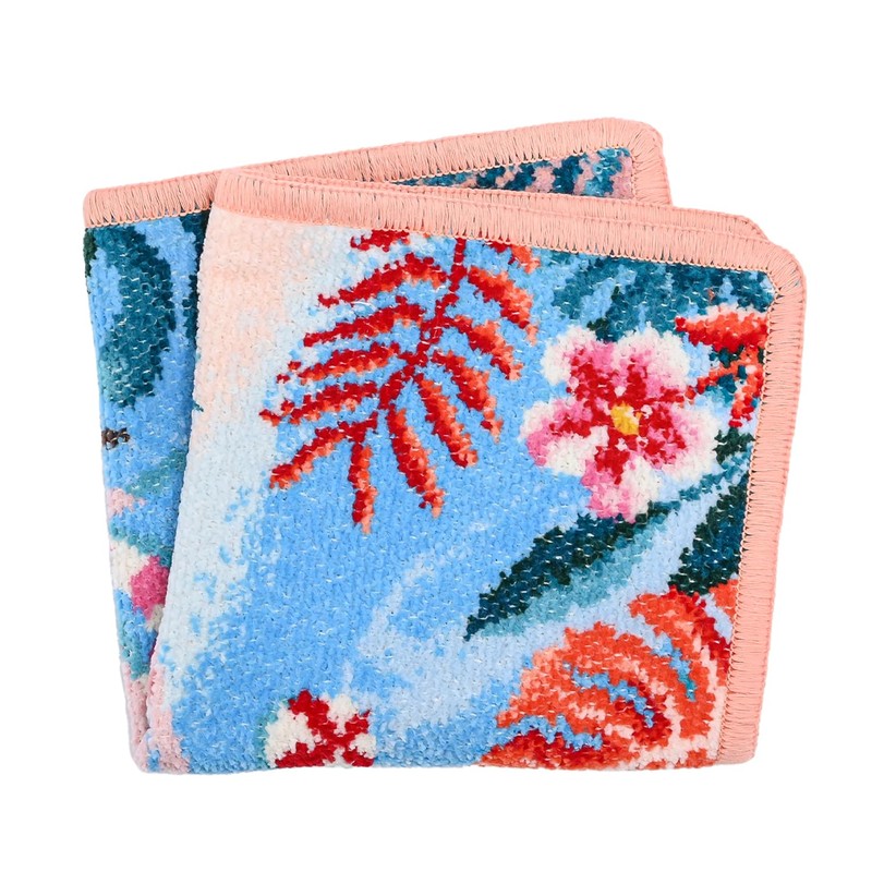 Faylor Handkerchief Hand Towel, Ladies, Playa Tropical Apricot, 9.8 x