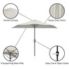 Half Umbrella Outdoor Patio Shade - 9 ft Patio Umbrella