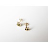 9ct gold bumblebee bee stud earrings. Gift box