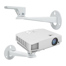 Docooler Projector Wall Mount Angle Adjustable Projector Wall Mount Bracket for Mini Projector Wall Projector Hanger with Max Load 3.3 lbs Max Length 7.9-inch 1/4" Mounting Screw