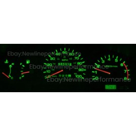 newlinepeformanceLED Green Cluster LED Bulb kit For Nissan D21 Hardbody Truck with RPM Tach 1994-1997