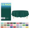 ZIMPLEWARE Premium Dark Green Plastic Table Cloth Disposable (12 Pack)