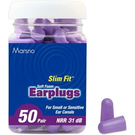 Marsno Ultra Soft Foam Earplugs Sleep, Noise Cancelling Ear Plugs for Sleeping, Sleeping, Snoring, Traveling, Concerts, Shooting Sports & Power Tools