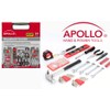Apollo Tools 53 Piece Home Repair Tool Set with Toolbox