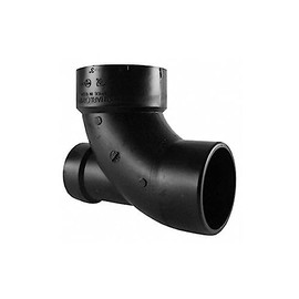 3" x 3" x 2" 90° Elbow with Low Heel Inlet, Hub x Spigot x Hub Fitting Connection Type - 1 Each