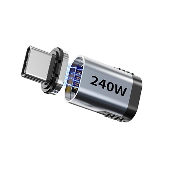 USB-C Adapter, Magnetic USB C Extender, 240W Straight Magnetic USB