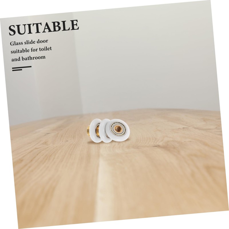 Generic 4pcs Durable Shower Track Rollers for Bathroom Glass Sliding