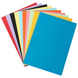 Coloured Paper A4 100 Sheets - Cardstock 180gsm with 10 Colours- Origami Paper Double Sided - Coloured Card Pack for DIY Arts Crafts, Paper Cutting and Drawing