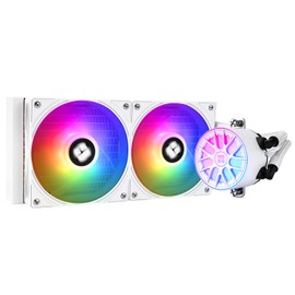 Thermalrlght Aqua Elite 240 V6 ARGB White CPU Liquid Cooler, 240 Cooling Row Size,2x120mm Water Radiator,AMD: AM4/AM5,Intel LGA115X/1200/2011/1700/1851